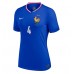 Camisa de time de futebol França Dayot Upamecano #4 Replicas 1º Equipamento Feminina Europeu 2024 Manga Curta